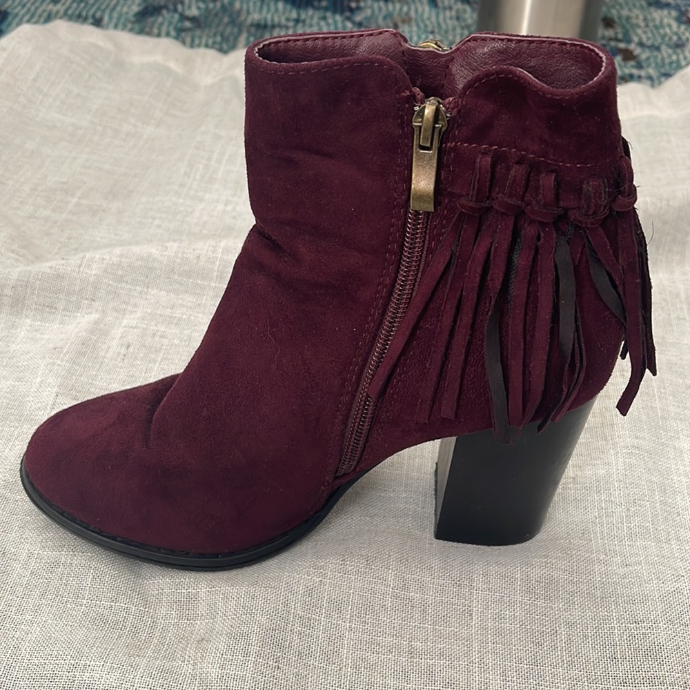 Cathy jean suede fringe boots